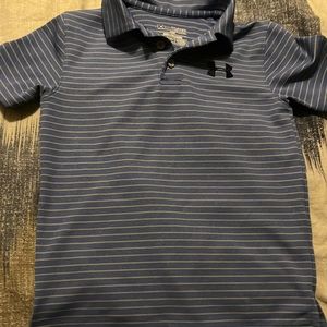 Boys UA polo dry fit material loose